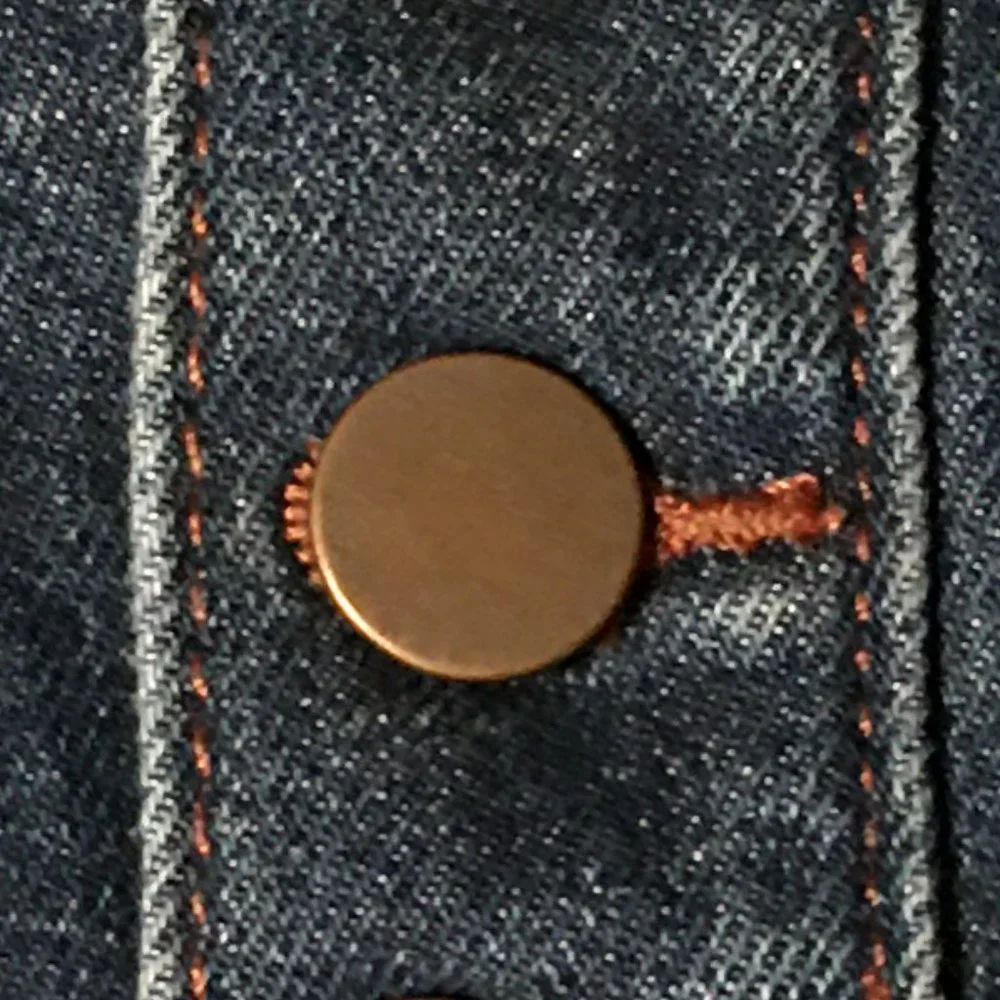 LOFT Nautical Inspired Button Front Denim Skirt - Picture 4 of 11